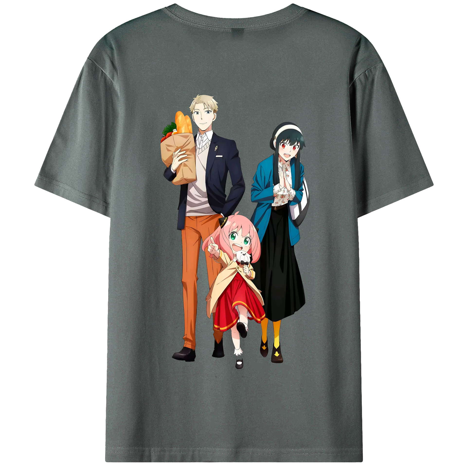 （画像用） SPY×FAMILY间谍家家酒 綿100％半袖Tシャツ（背面プリント）